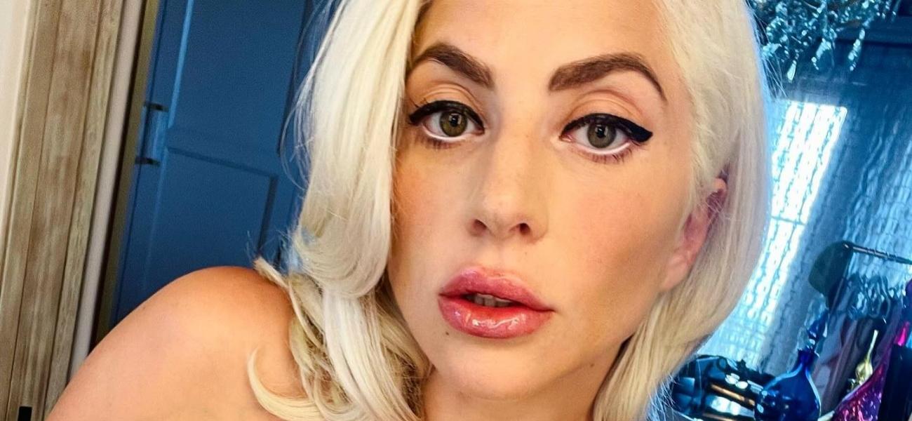 Lady Gaga takes a selfie