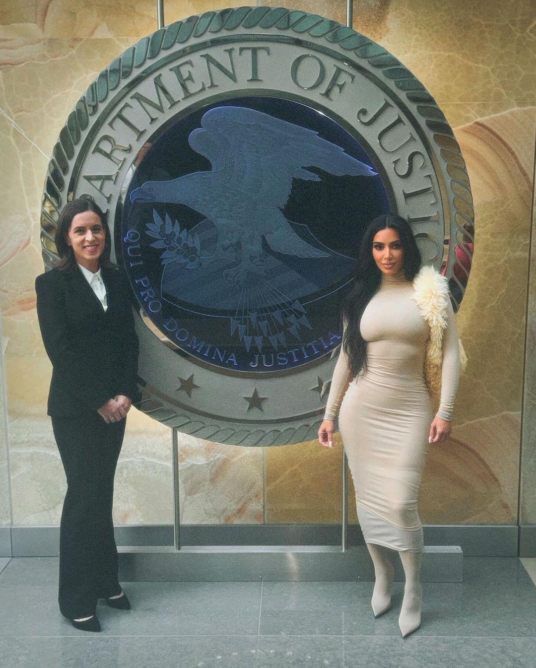 Kim Kardashian visits the Department of Justice