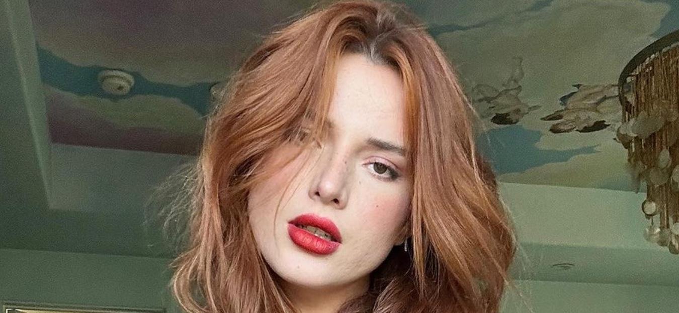 Bella Thorne strikes a pose for the camera.