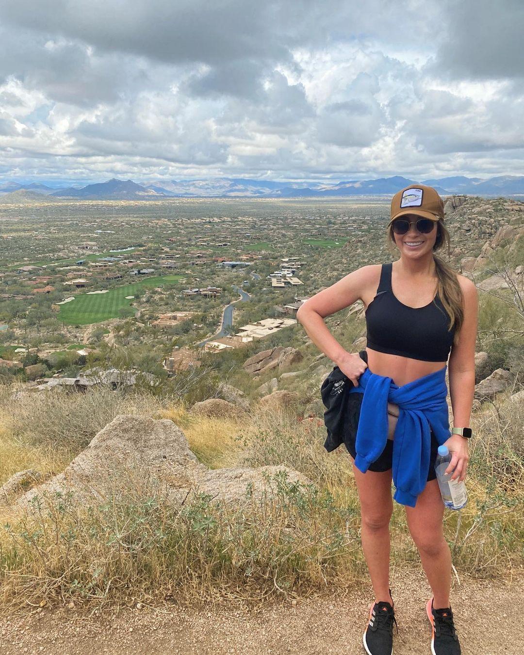 Bristol Palin on a hike