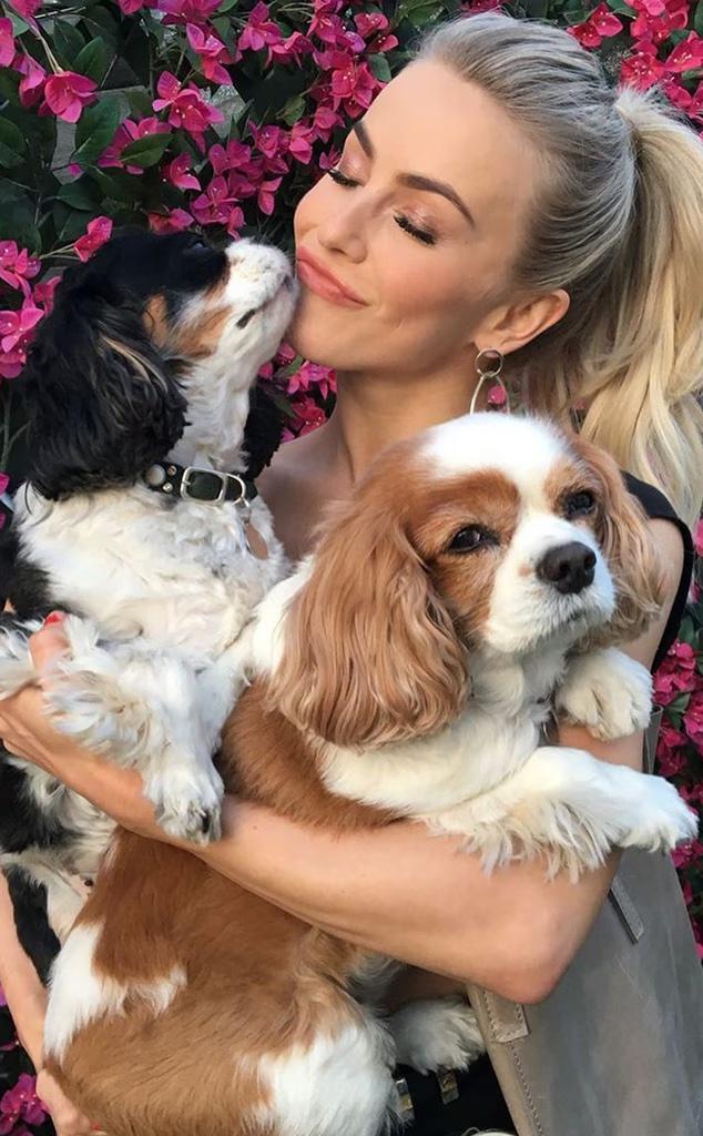 Julianne Hough and her two dogs