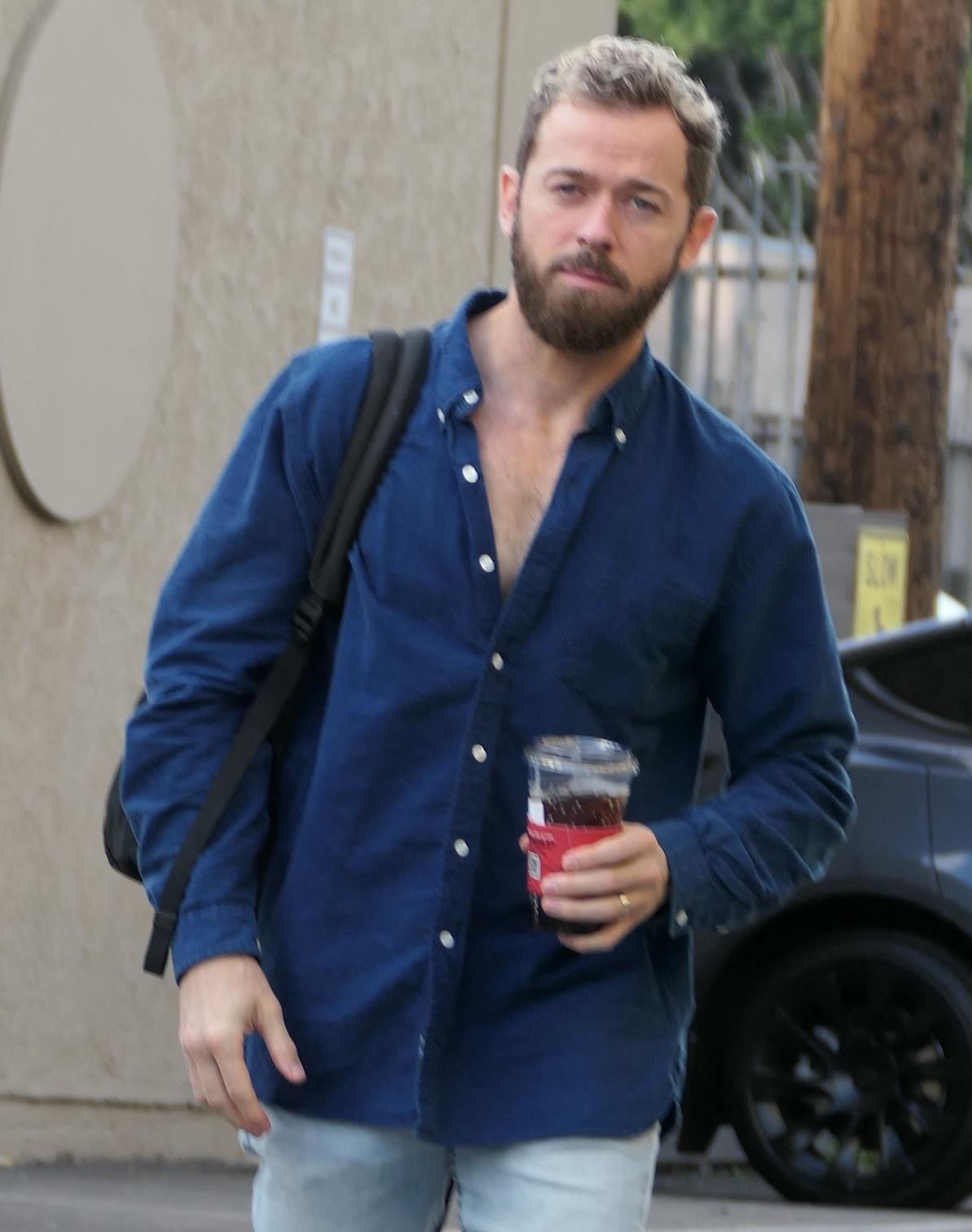 Artem Chigvintsev Arrives To DWTS Rehearsals