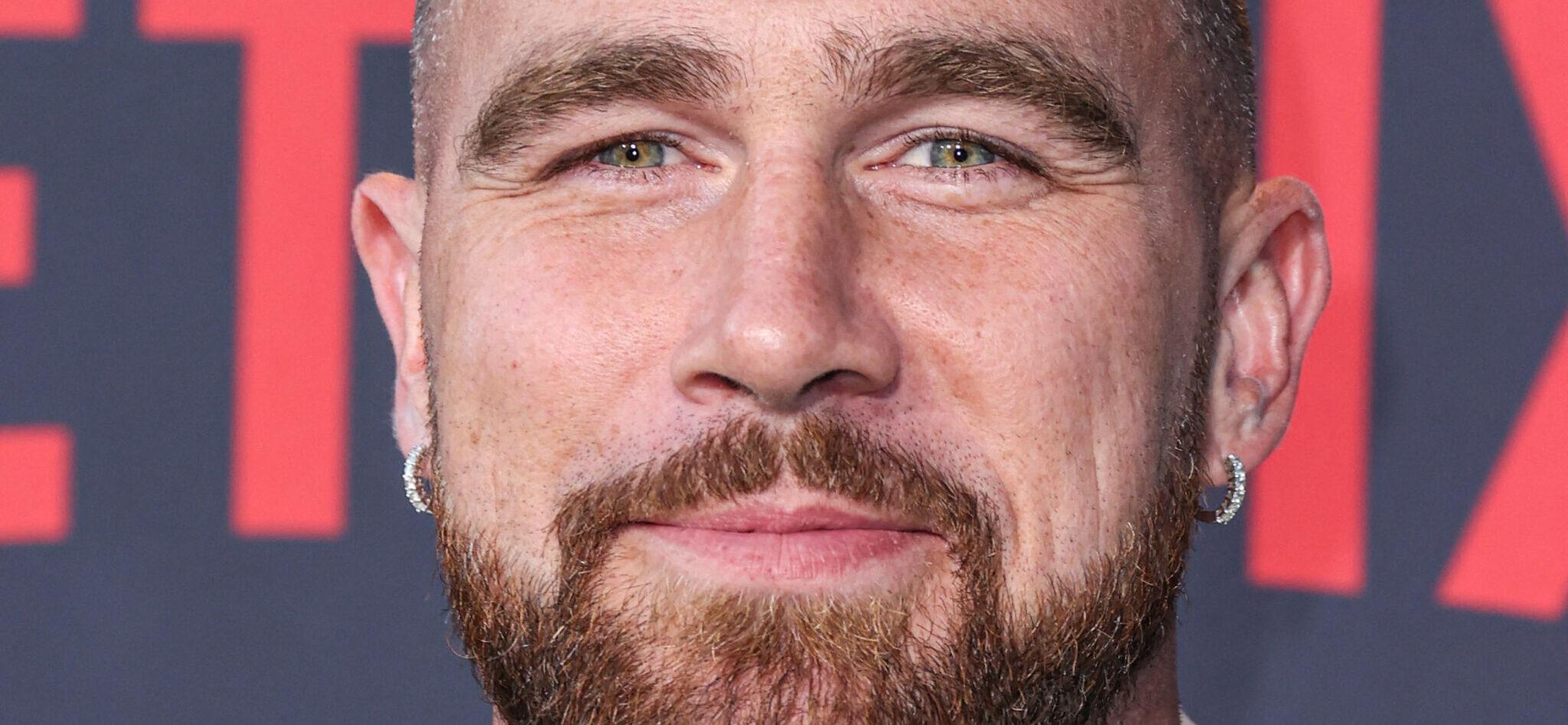 Travis Kelce at Los Angeles Premiere Of Netflix's 'Quarterback' Season 1