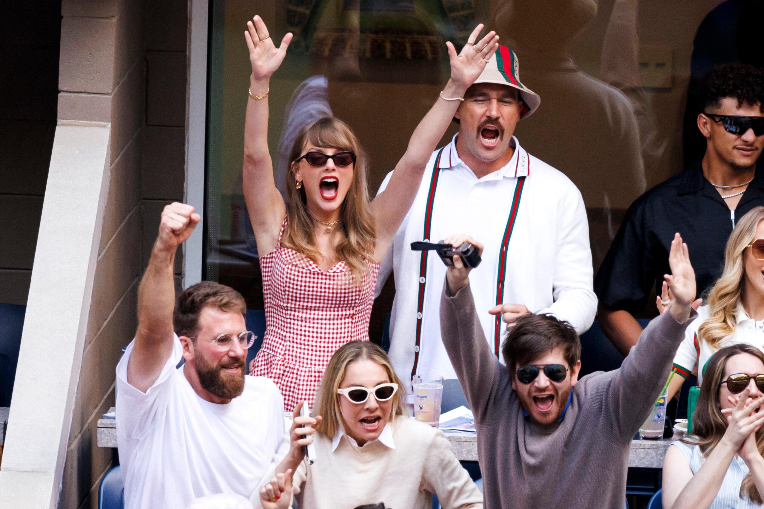 Taylor Swift and Travis Kelce put on a VERY loved-up display at the US Open