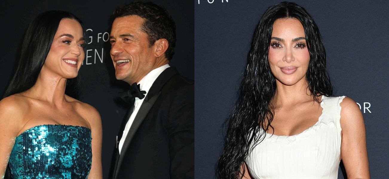 Katy Perry Gives Orlando Bloom Free Pass On Checking Out Kim K’s Backside