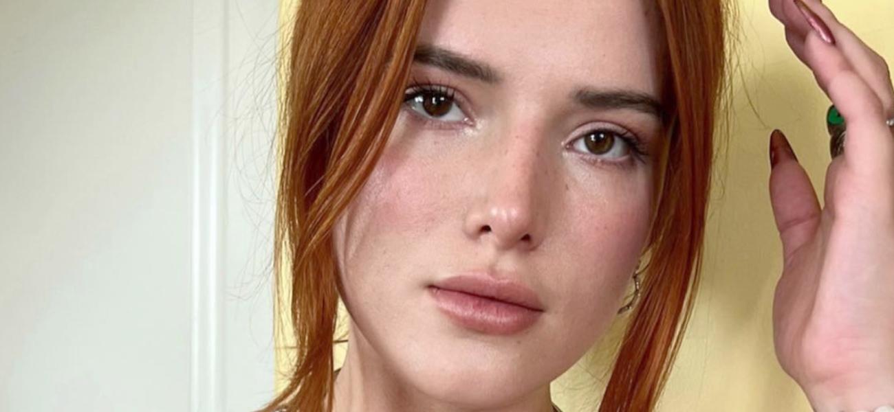 Bella Thorne poses close up