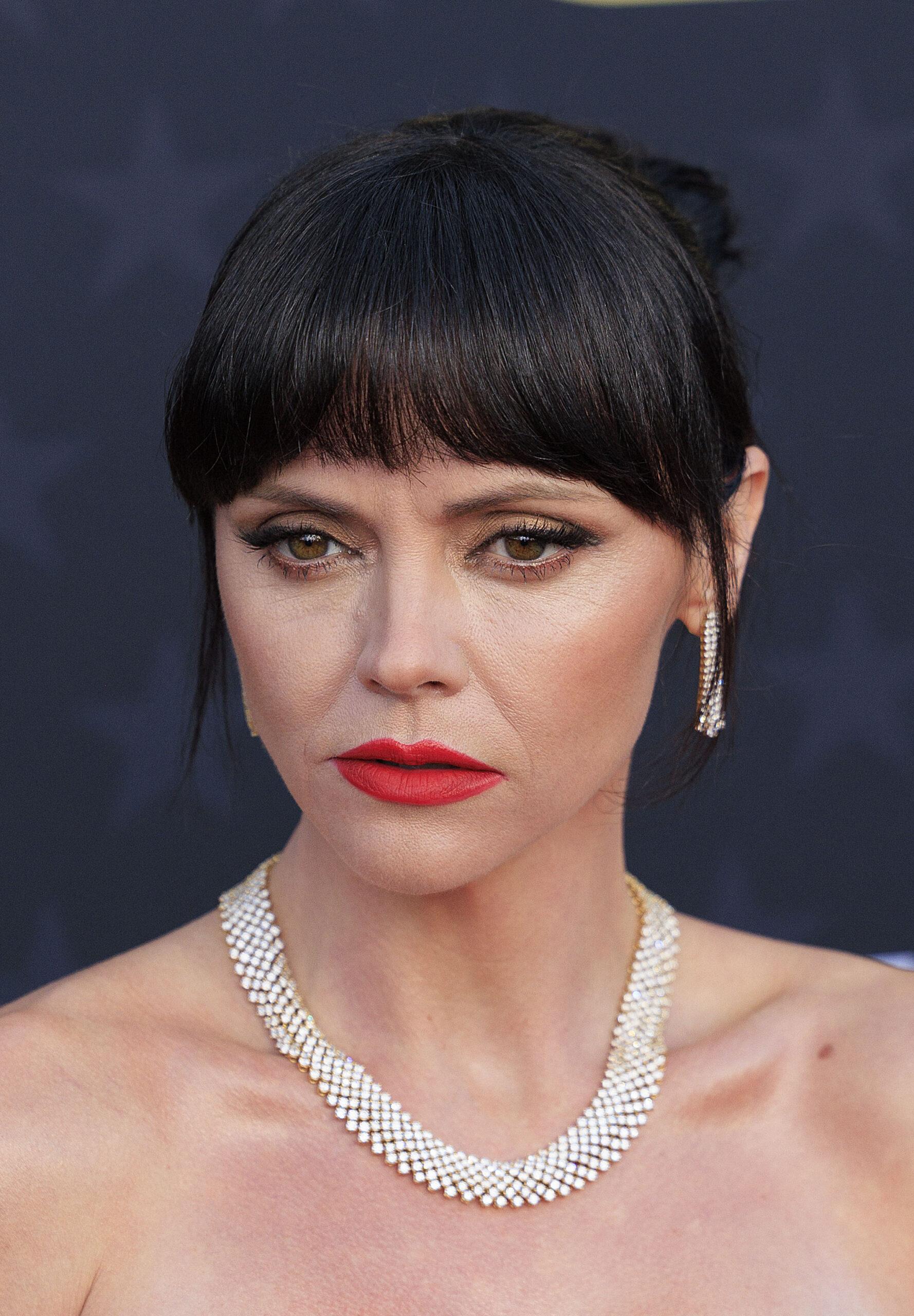 Close up of Christina Ricci at 29th Annual Critics' Choice Awards