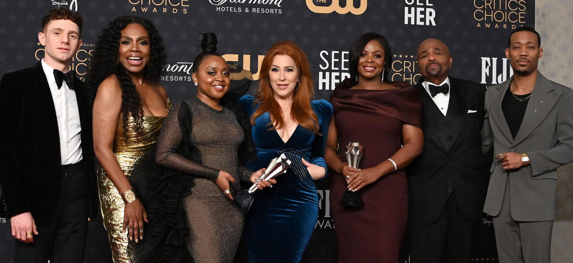 Abbott Elementary cast at Critics Choice Awards 2023 - Pressroom