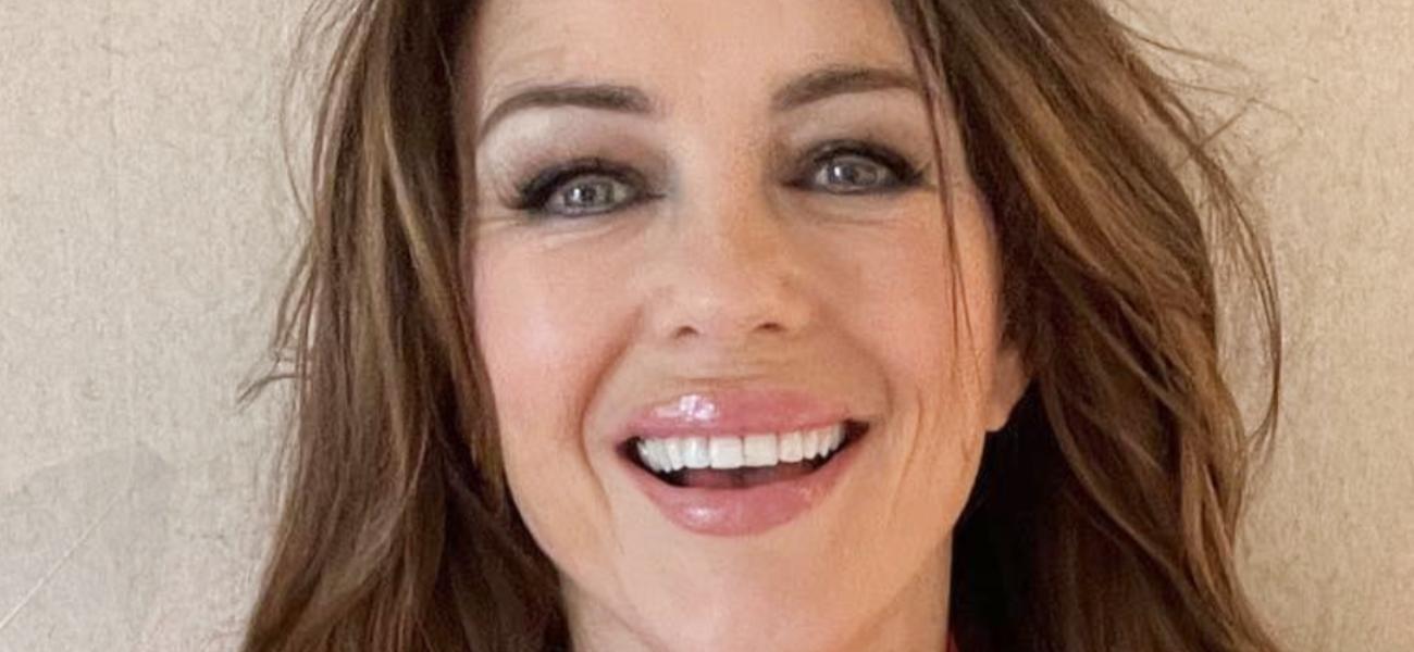 Elizabeth Hurley smiling