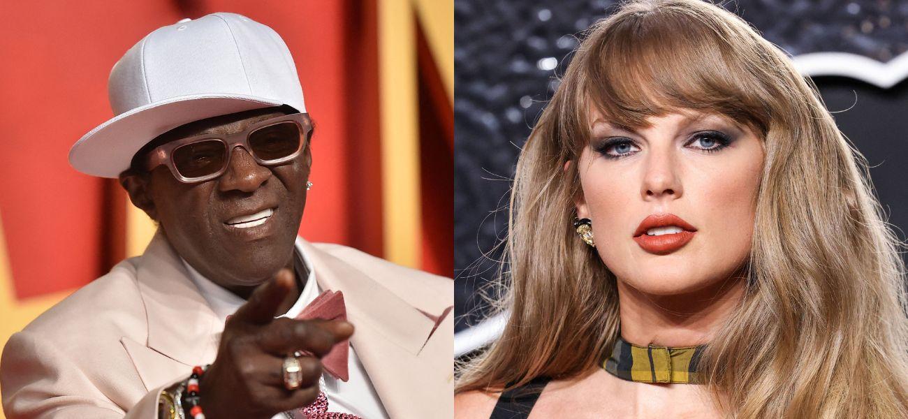 Flavor Flav (left) Taylor Swift (right)