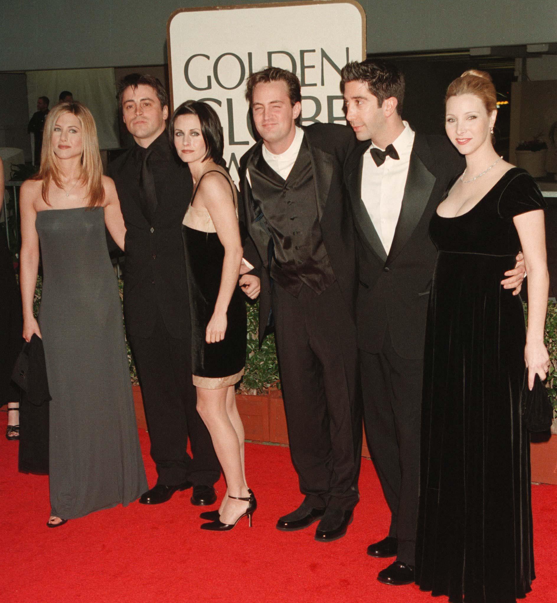 Cast of 'Friends' at the Golden Globes