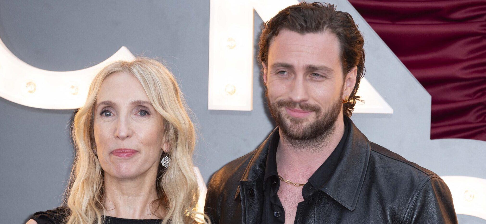 Aaron Taylor-Johnson and Sam Taylor-Johnson attend the Back To Black world premiere at the Odeon Luxe cinema, Leicester Square, London. 8th April 2024. Material must be credited 