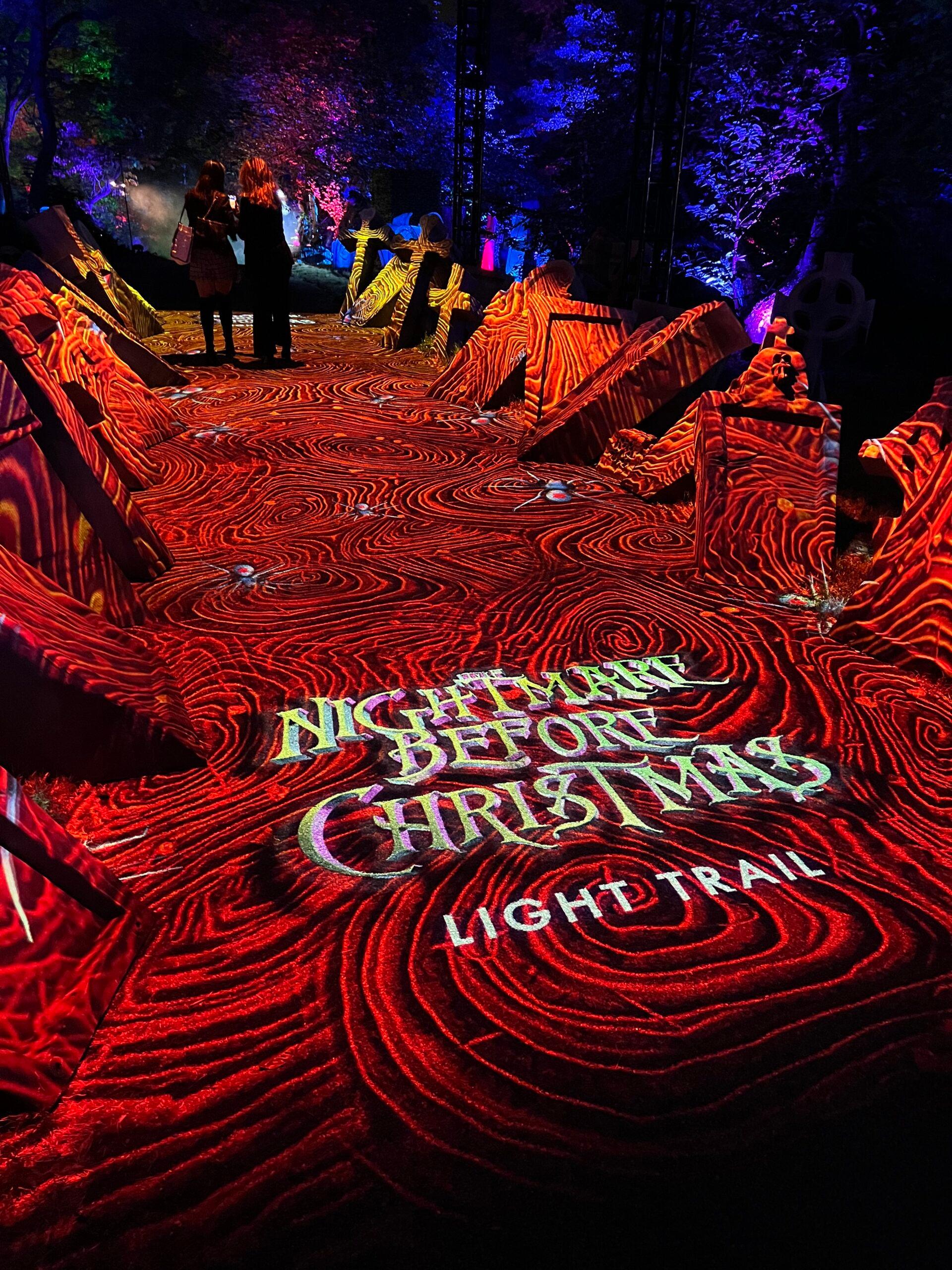 Nightmare Before Christmas light trail