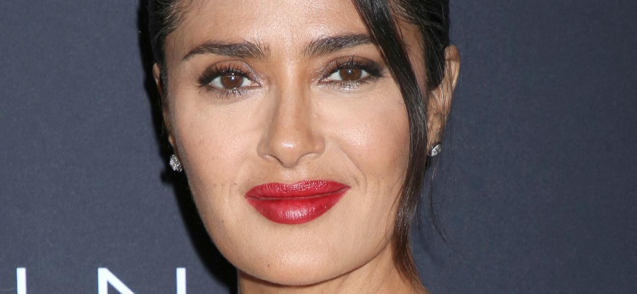 Salma Hayek ‘Spectacular’ In Tight Birthday Swimsuit In The Ocean