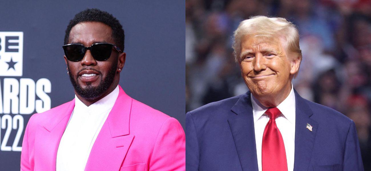 Diddy, Donald Trump photo collage