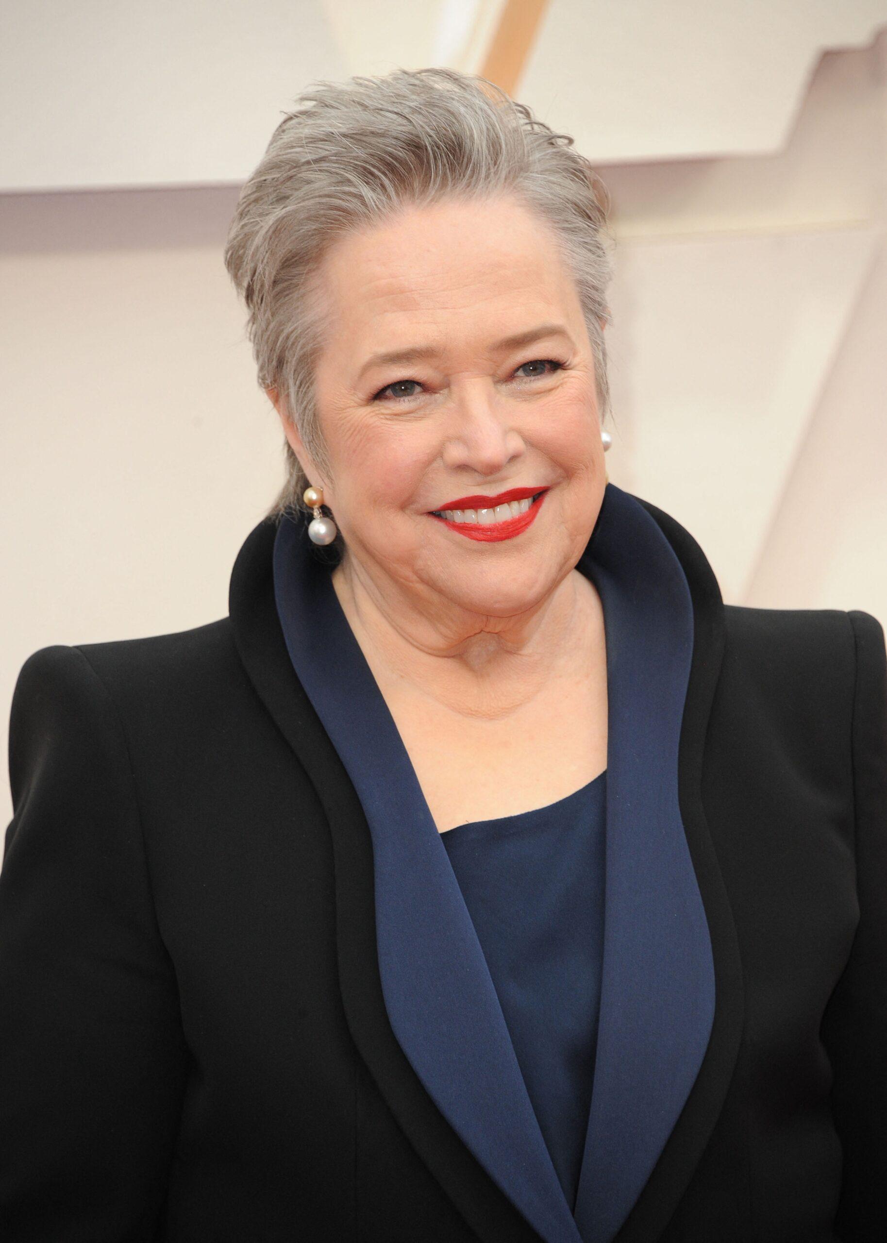 Kathy Bates on the Emmy red carpet