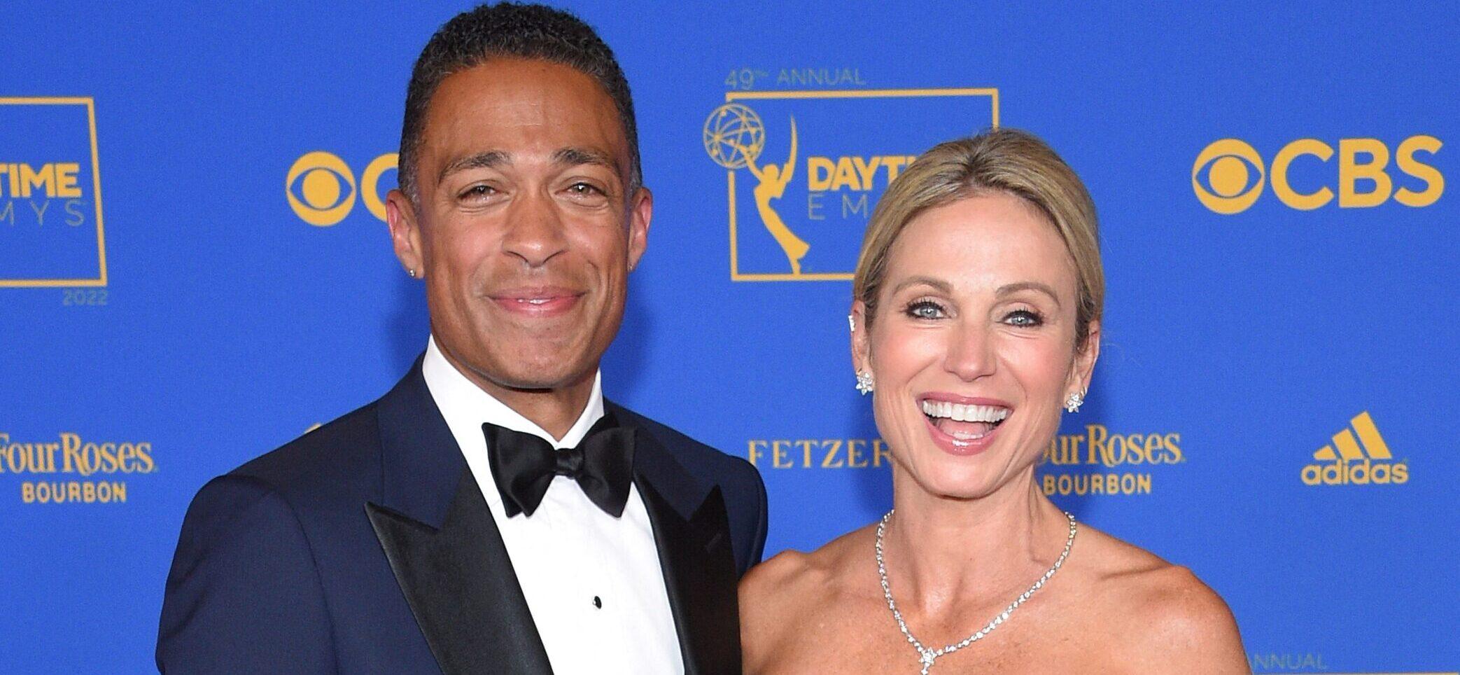 TJ Holmes and Amy Robach at The Daytime Emmy Awards