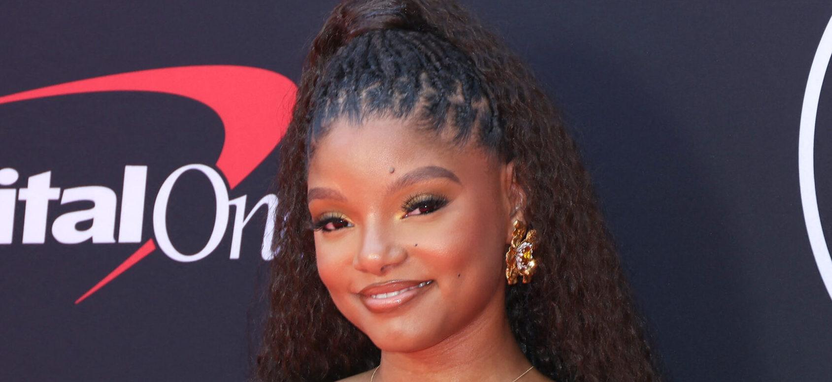 2024 ESPY Awards - Arrivals. 12 Jul 2024 Pictured: Halle Bailey. Photo credit: CraSH/imageSPACE / MEGA TheMegaAgency.com +1 888 505 6342 (Mega Agency TagID: MEGA1165227_068.jpg) [Photo via Mega Agency]