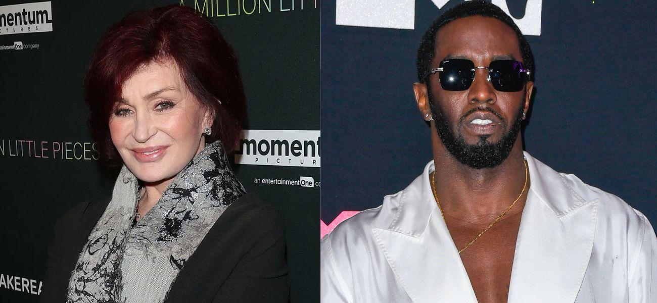 Sharon Osbourne and Diddy photo collage