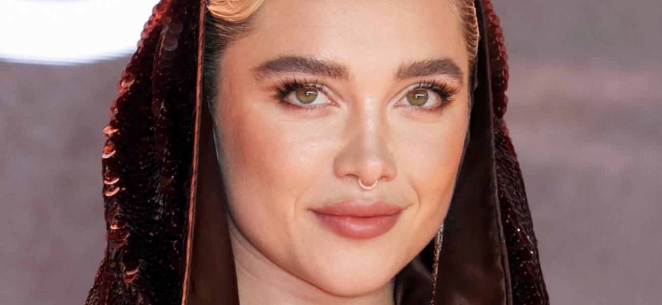 Florence Pugh posing close up