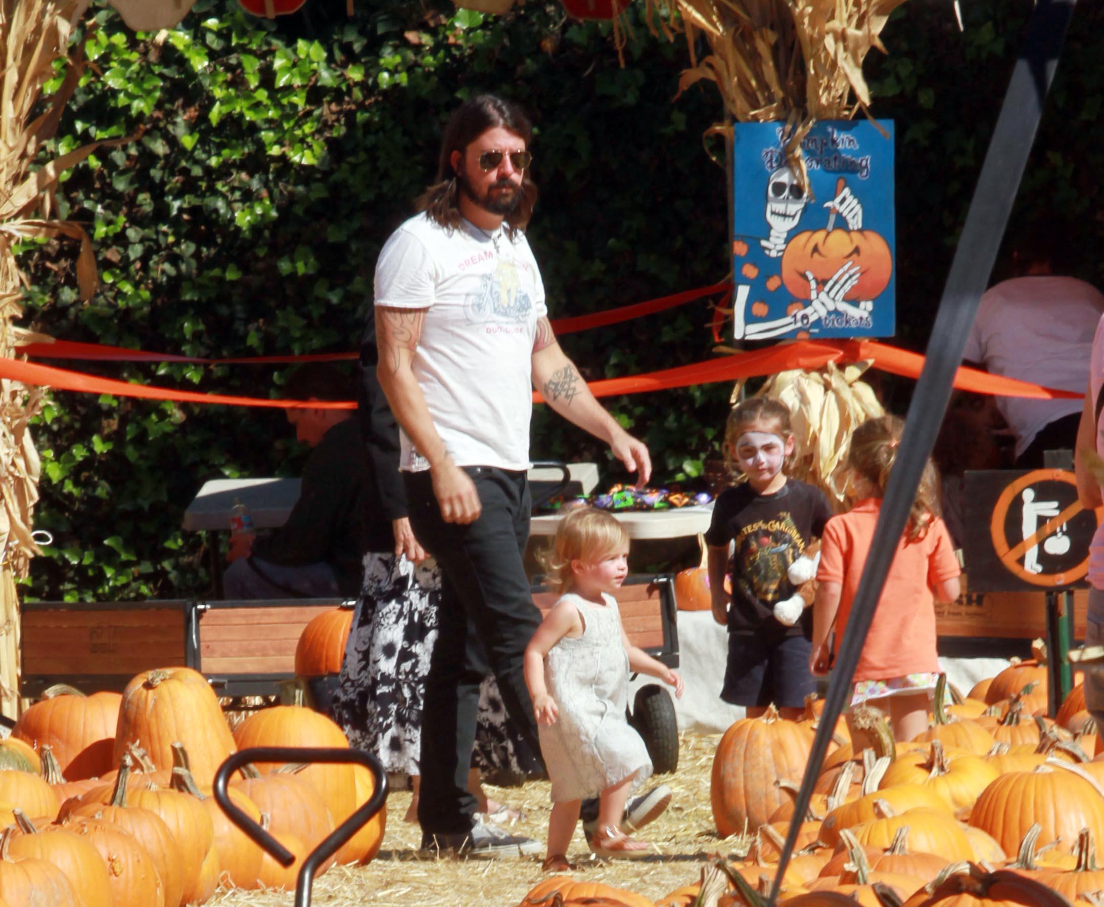 The Grohl family in 2010.