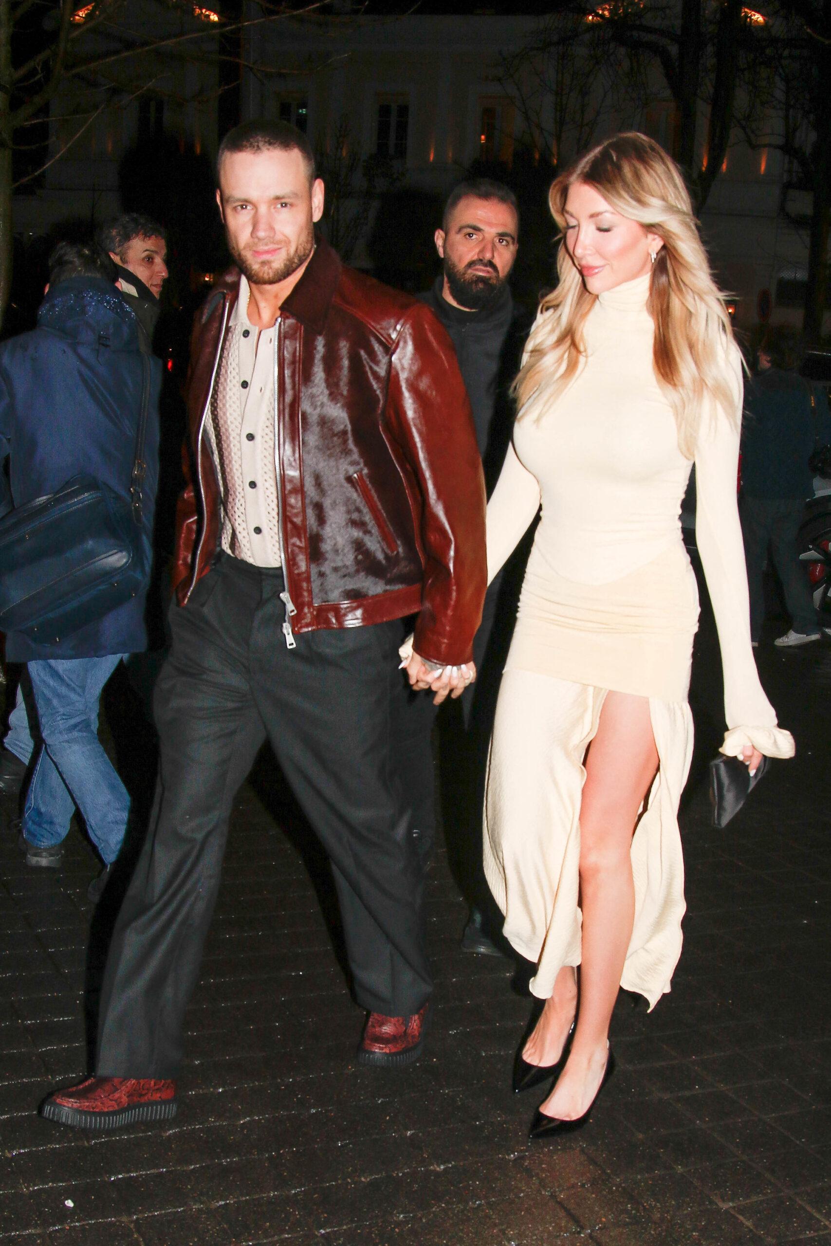 Liam Payne and Katie Cassidy arriving at Meet and Marcus party