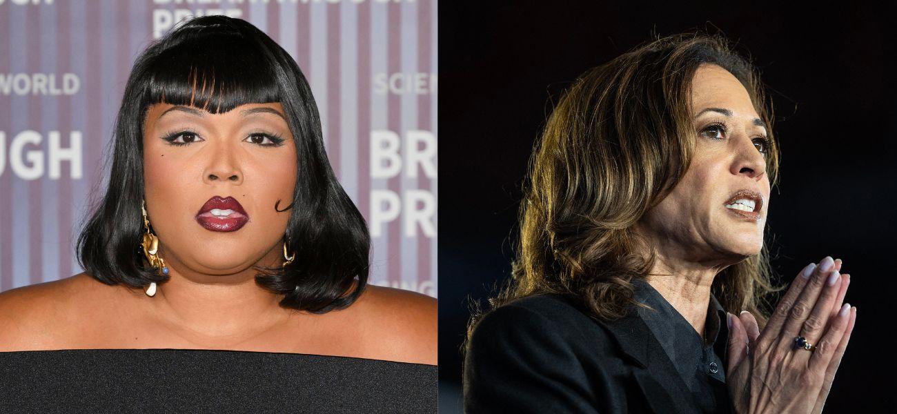 Lizzo (left) Kamala Harris (right)