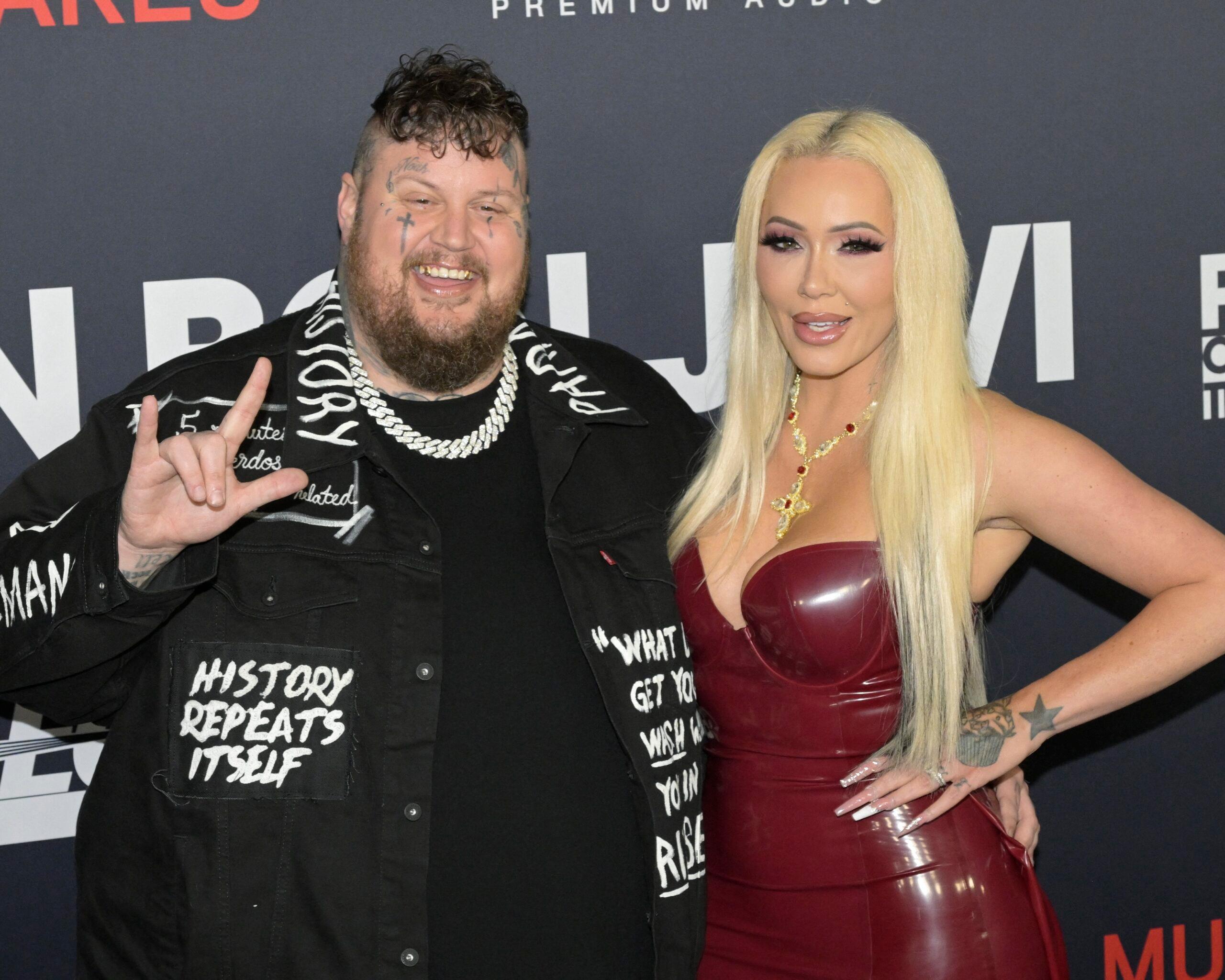 Jelly Roll and Bunnie Xo at the 2024 MusiCares Person of the Year Honoring Jon Bon Jovi