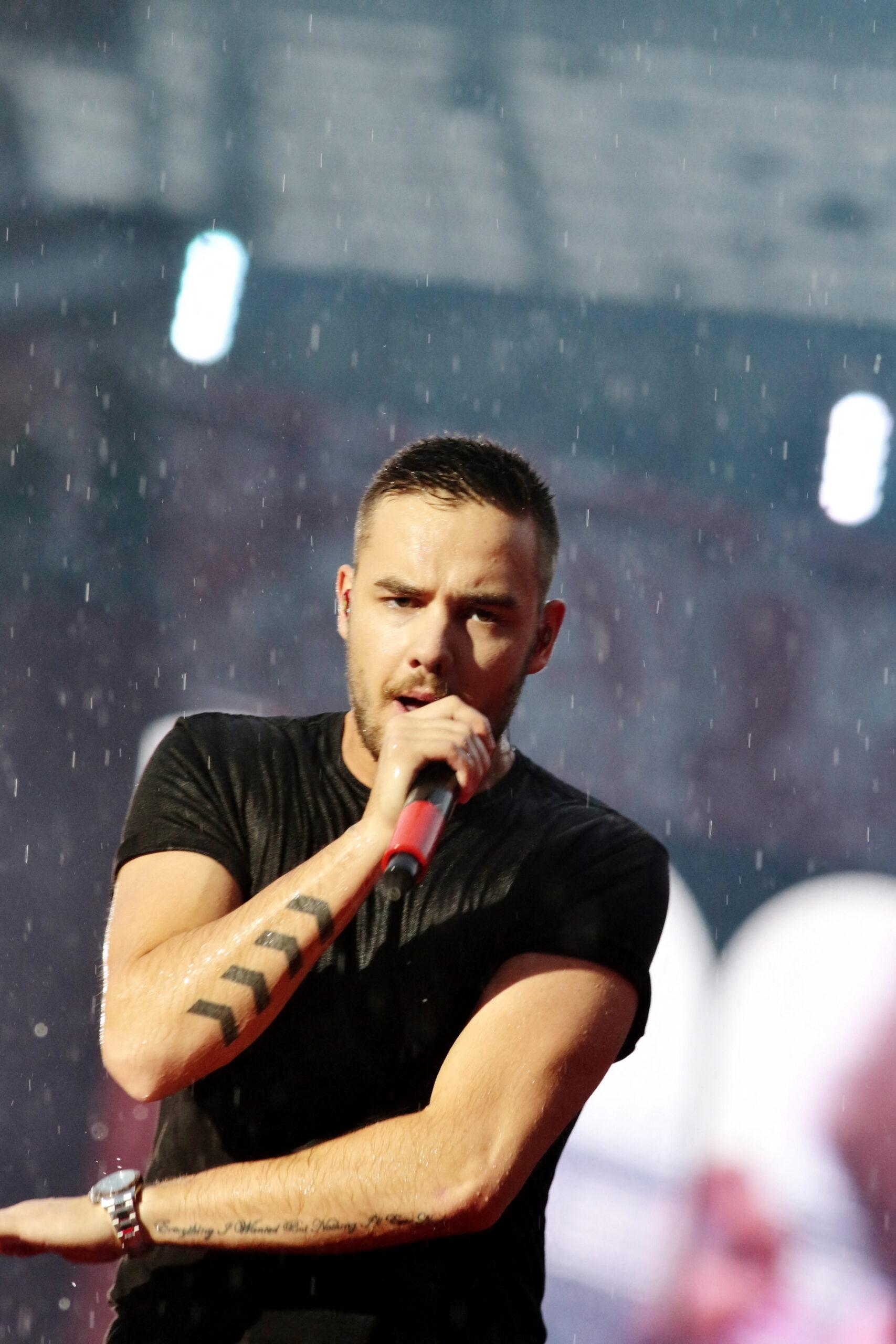 Liam Payne seen here performing at the Torino's Olympic Stadium