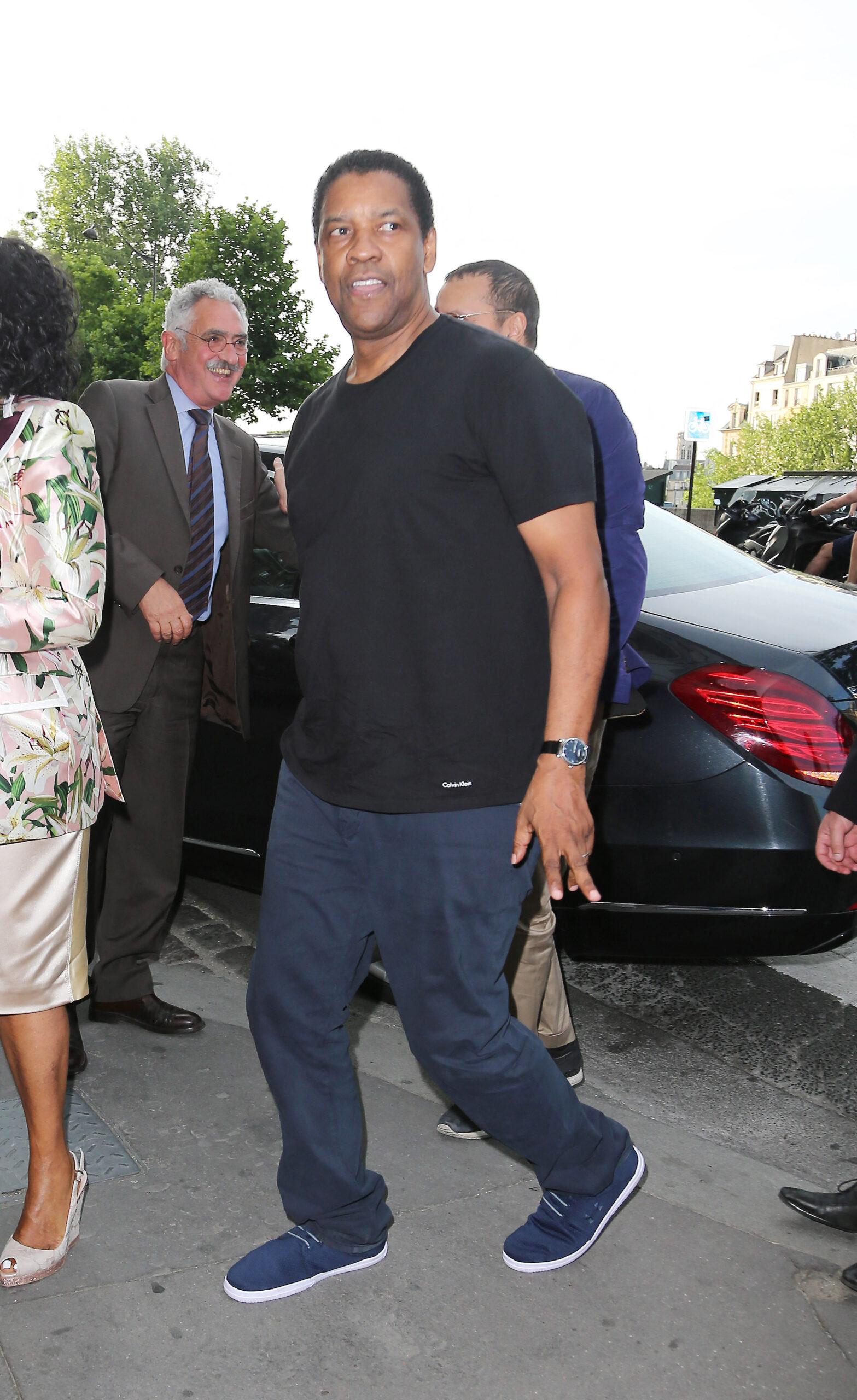 Denzel Washington walking