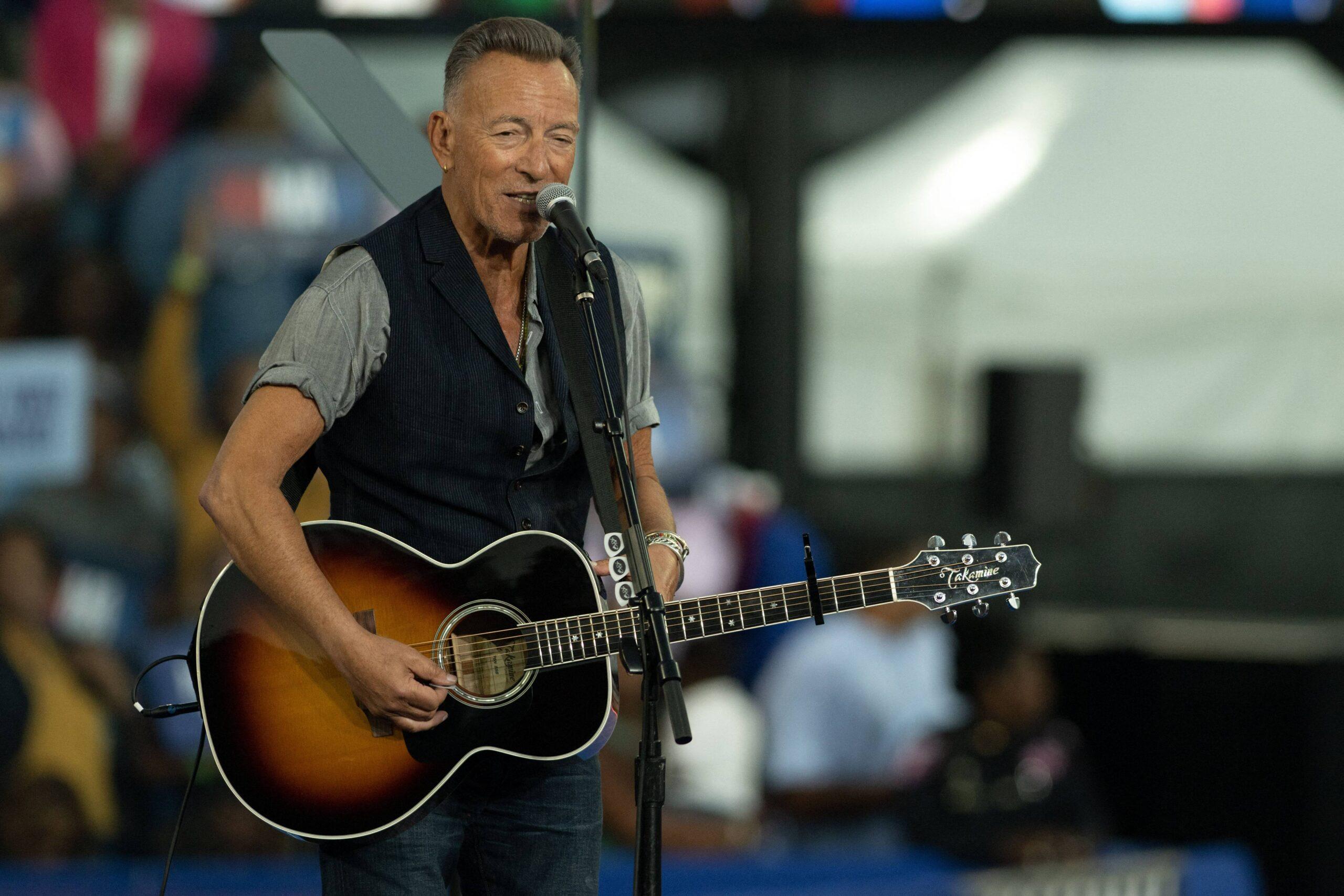 Bruce Springsteen at Harris Campaigns In Atlanta.