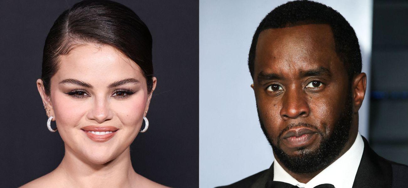 Selena Gomez (left) Diddy (right)