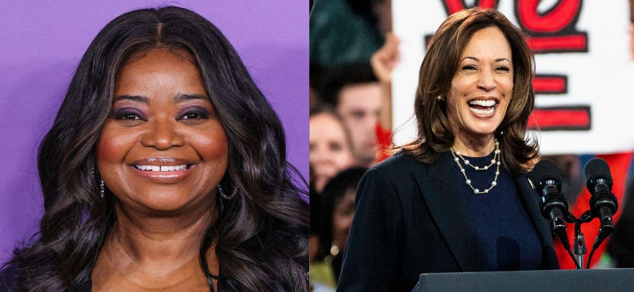 Ocatvia Spencer (left) Kamala Harris (right)