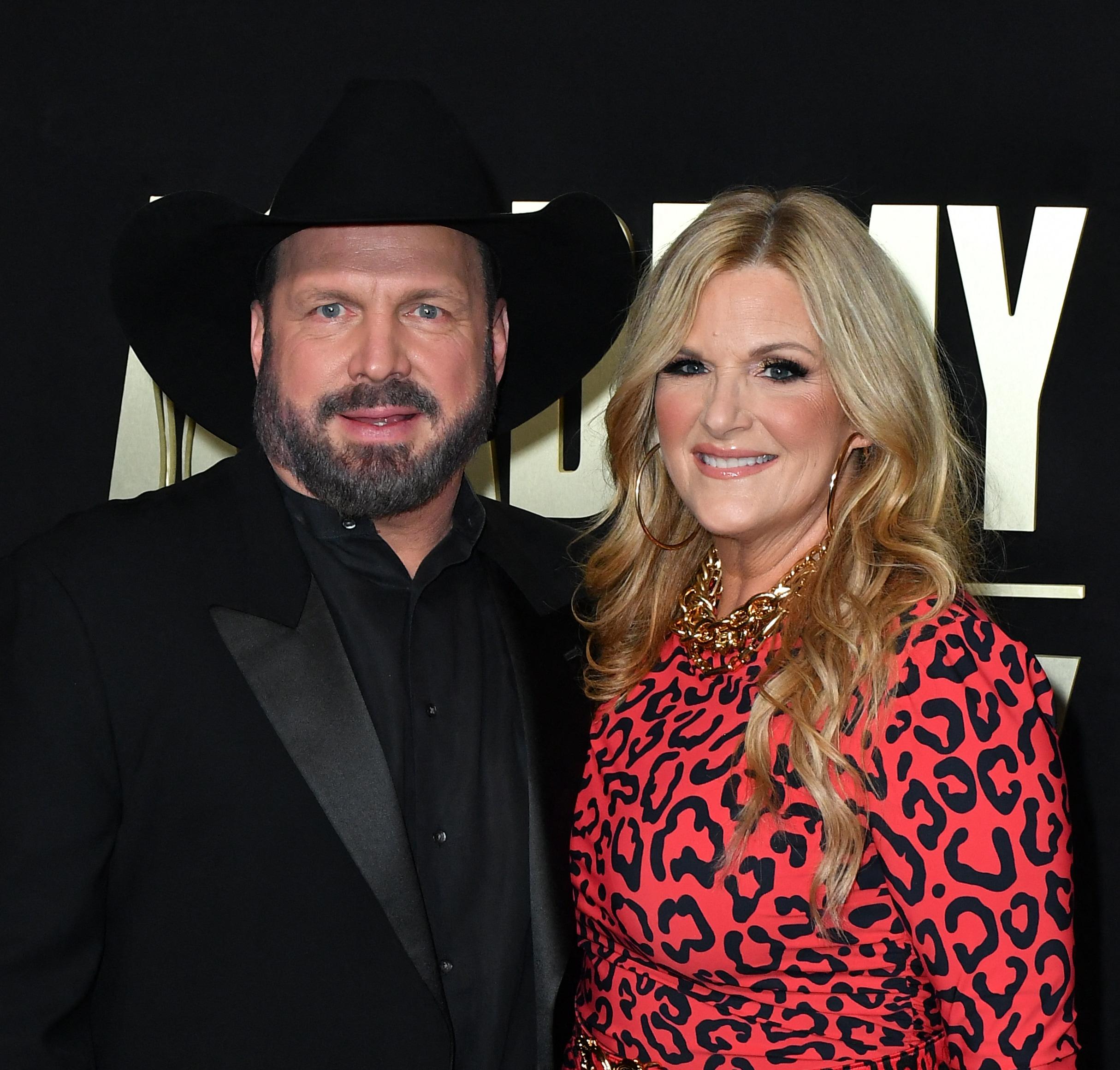 Garth Brooks and Trisha Yearwood at the 58th Annual Academy of Country Music Awards