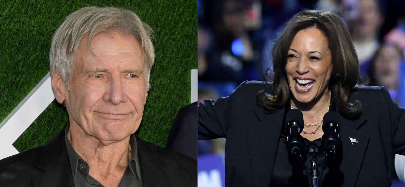 Harrison Ford (left) Kamala Harris (right)