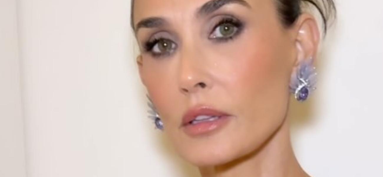 Demi Moore close up