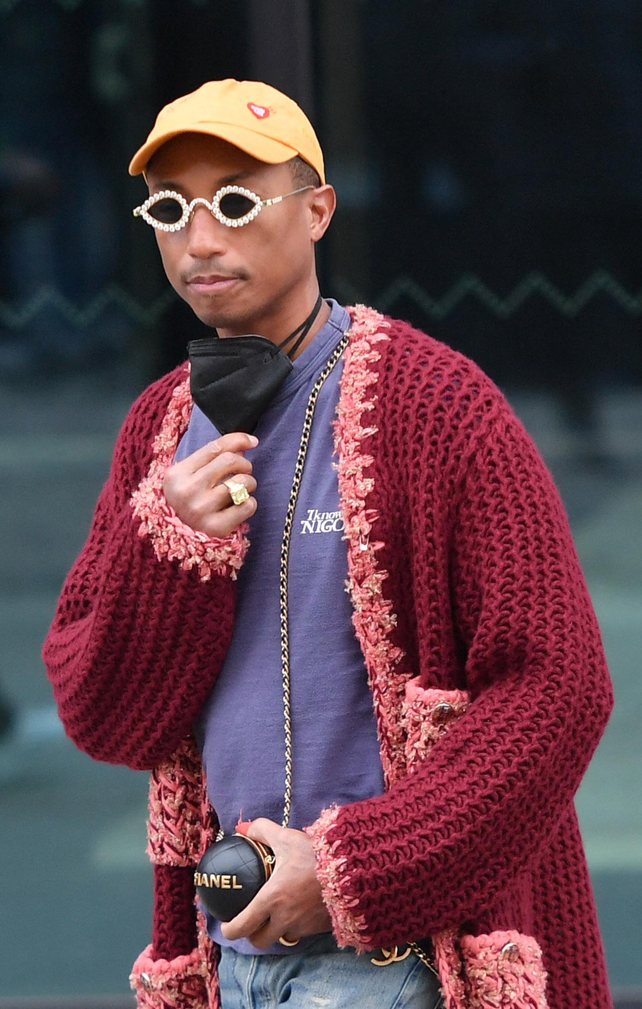 Pharrell Williams attends the Chanel Haute Couture Spring/Summer 2022 show