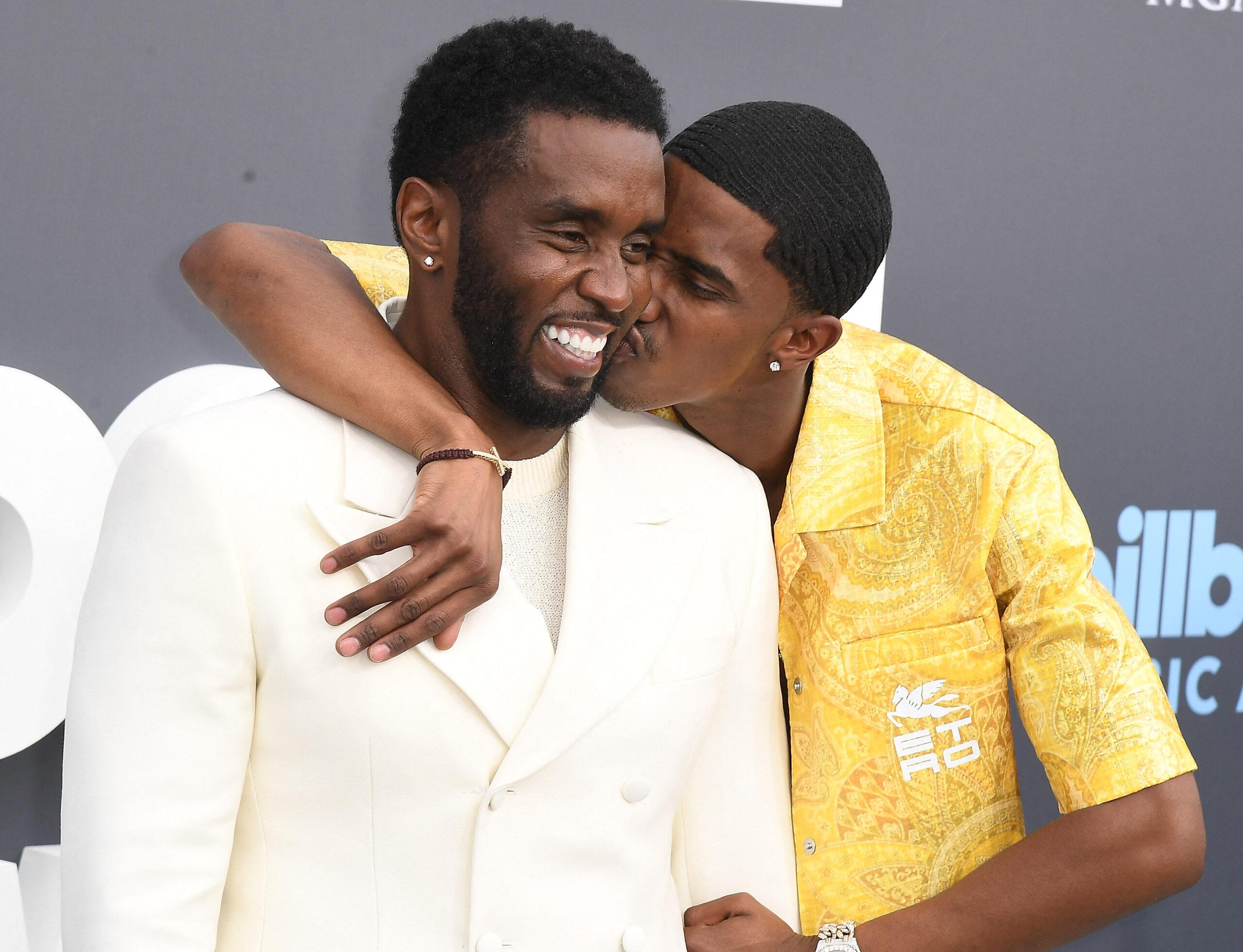 Diddy and his son Christian "King" Combs at the 2022 Billboard Music Awards