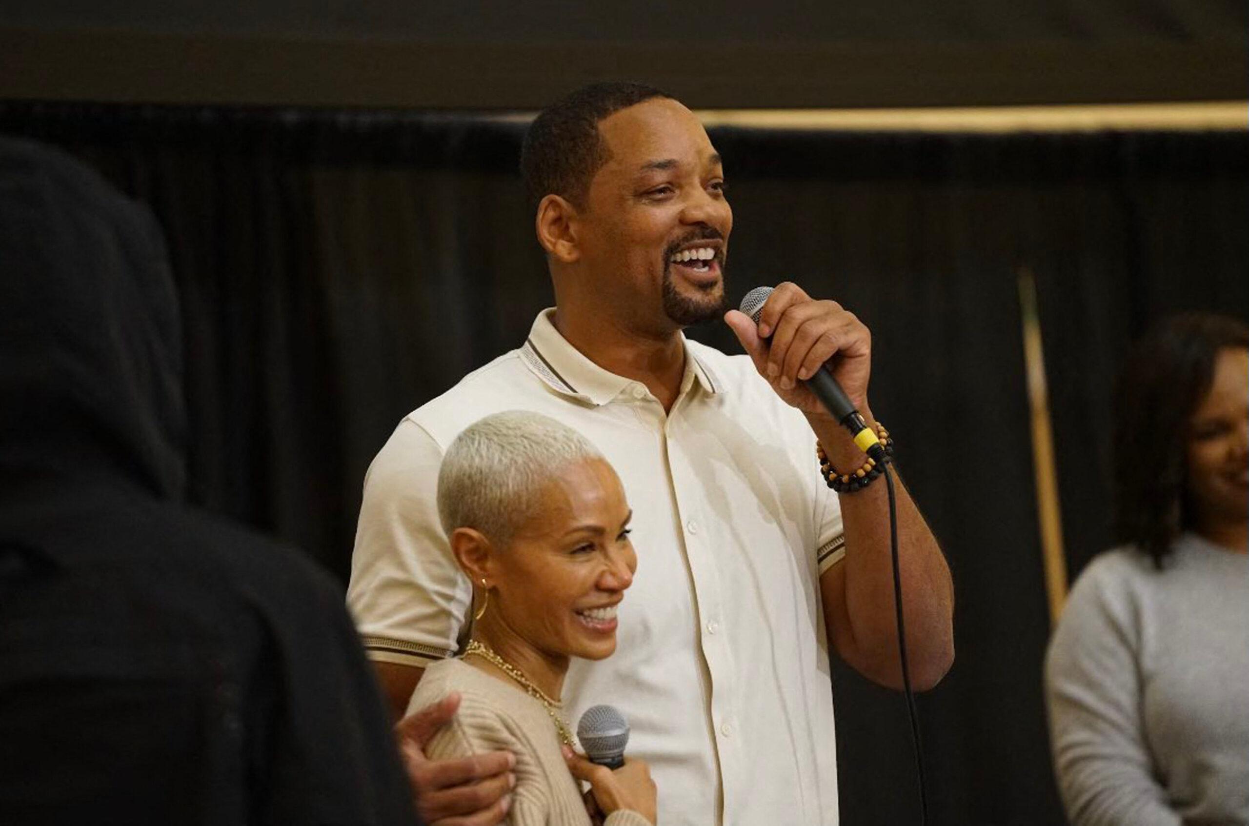 Will Smith shows support for wife Jada Pinkett Smith with surprise appearance at book tour stop in Baltimore