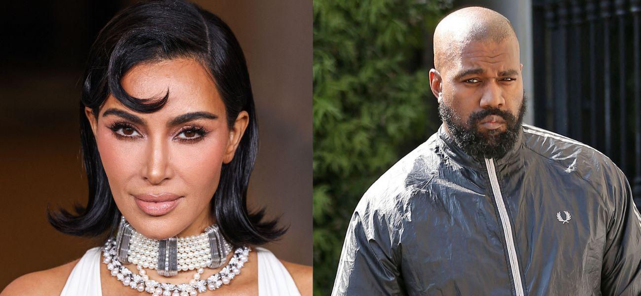 Kim Kardashian (left) Kanye West (right)