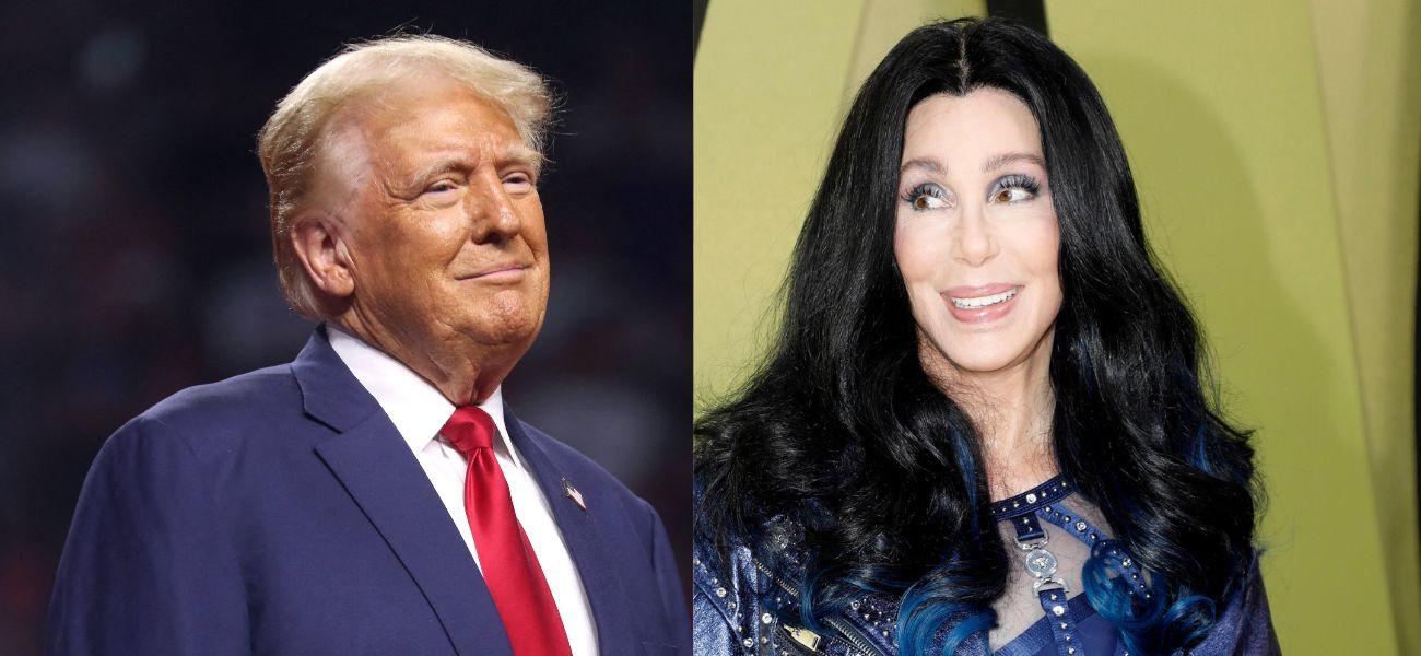 Donald Trump, Cher photo collage