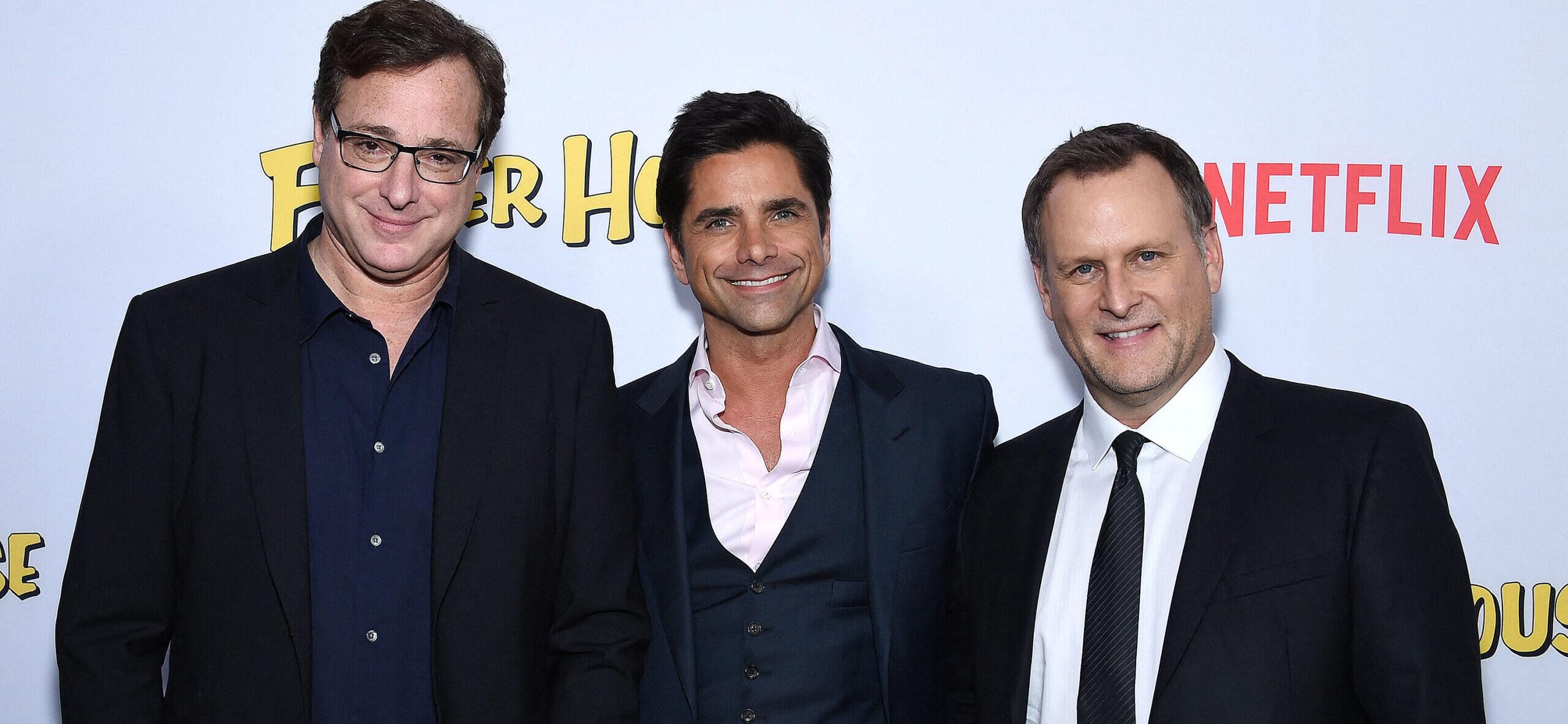 Dave Coulier, Bob Saget, and John Stamos posing together