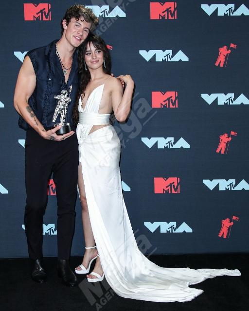 Camila Canello and Shawn Mendes at the MTV VMAs