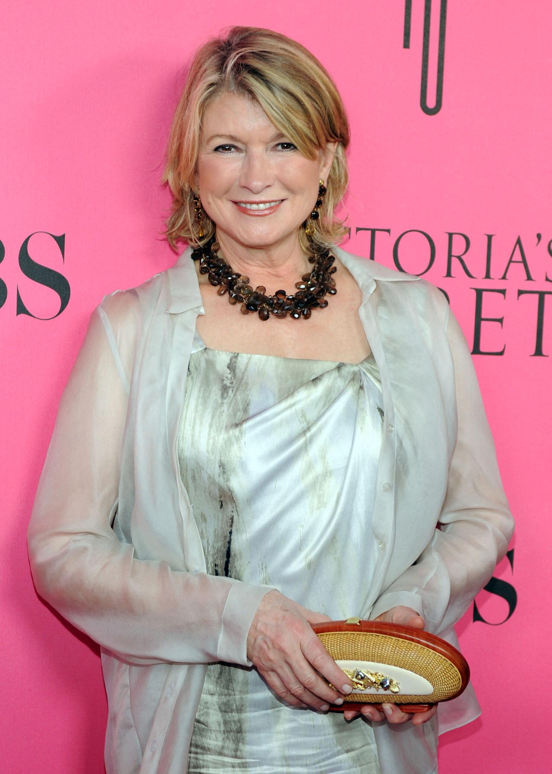 Martha Stewart on the pink carpet for Victoria's Secret Fashion Show at the Fontainebleau in Miami Beach