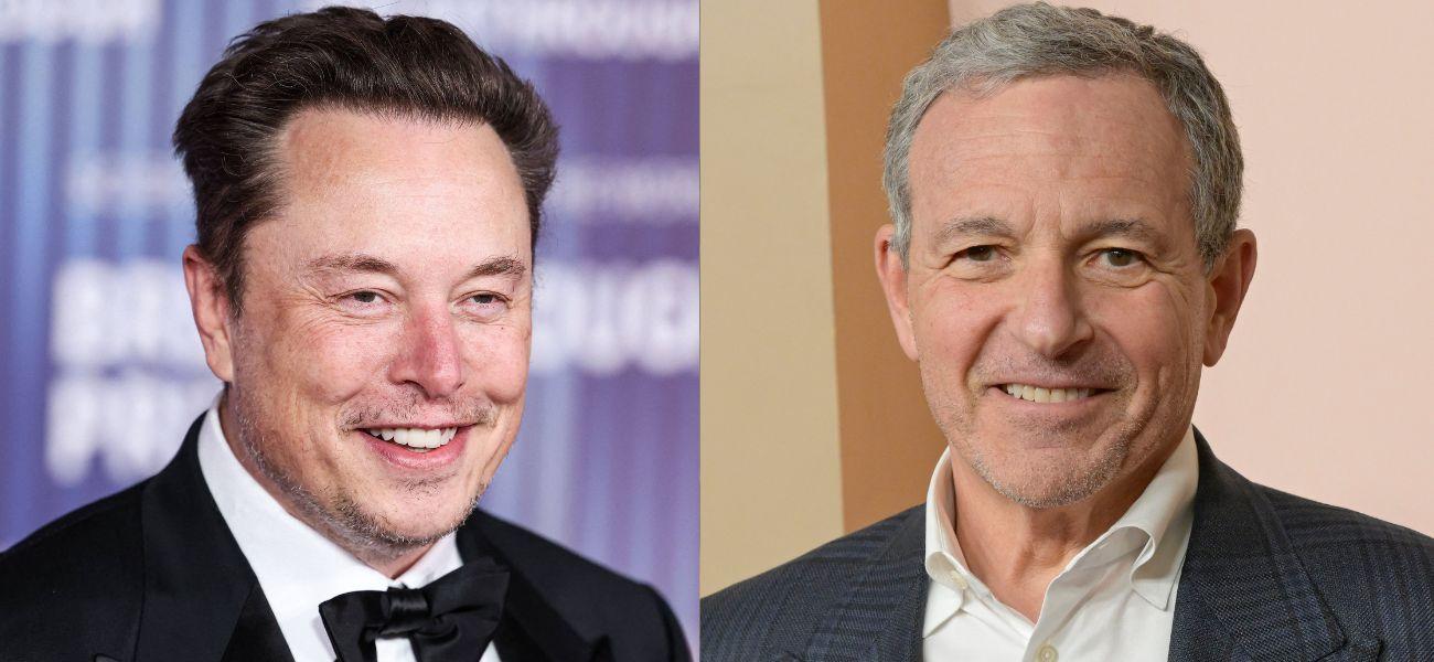 Elon Musk (left) Bob Iger (right)