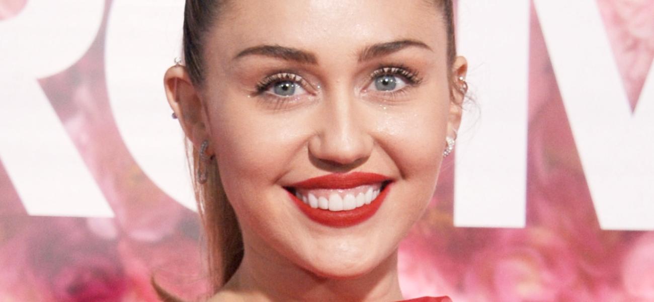 Miley Cyrus smiling close up