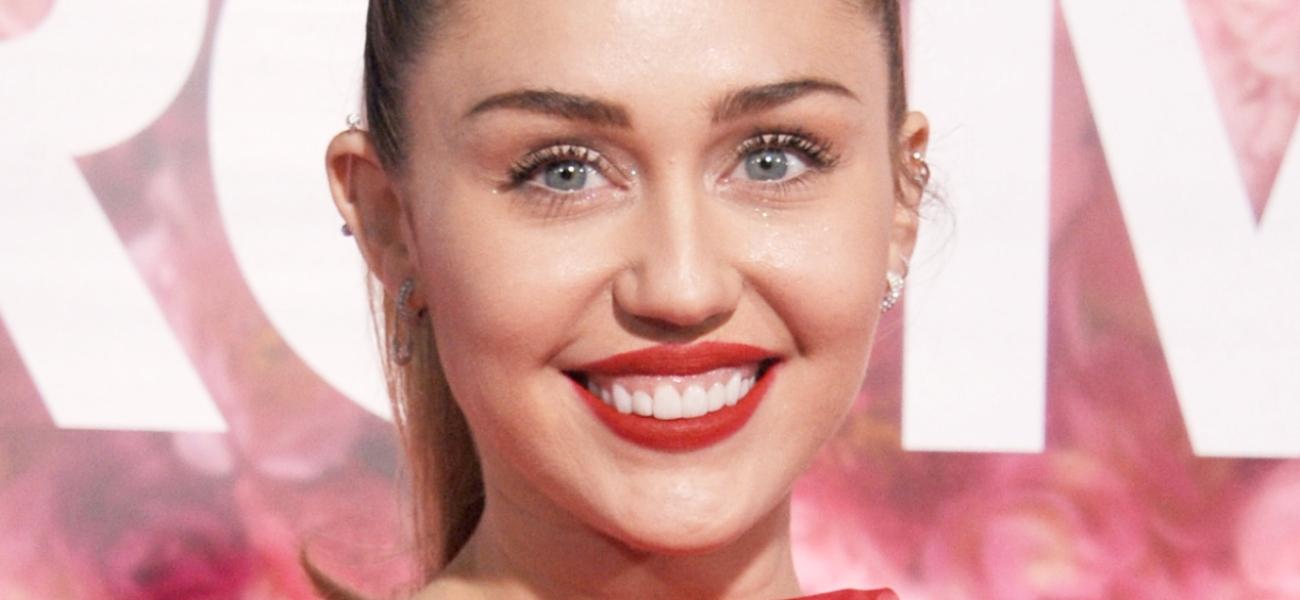 Miley Cyrus ‘Looks Fantastic’ In Leather Miniskirt And High Heels