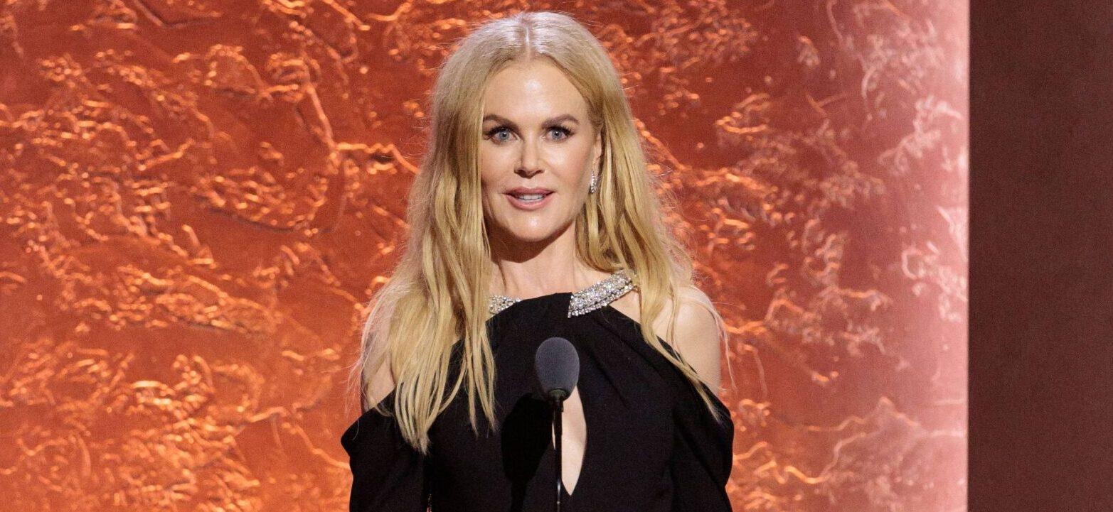 Nicole Kidman Skillfully Manages Wardrobe Malfunction In Her Revealing Gown At Governors Ball