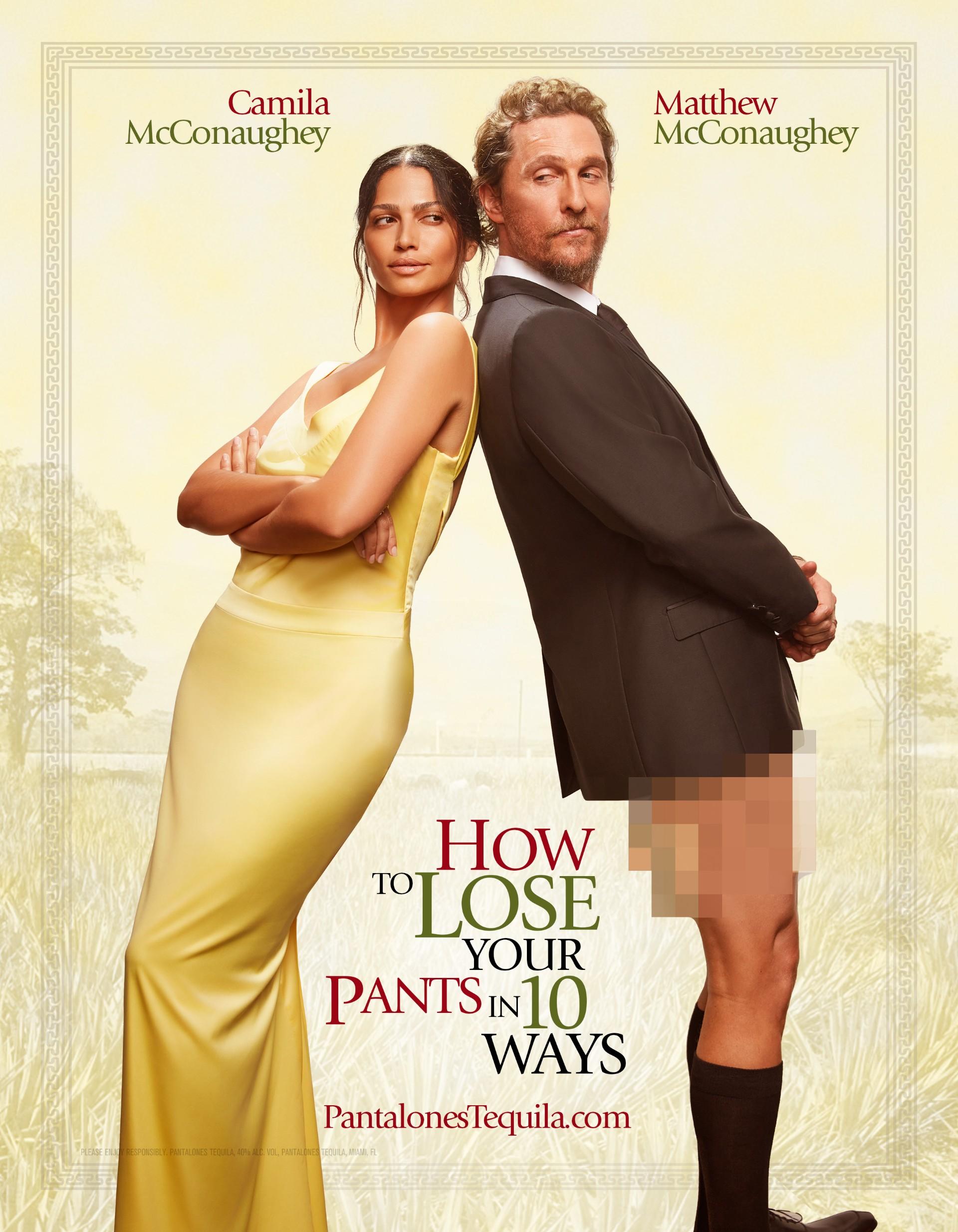 Matthew McConaughey and his wife recreate the 'How To Lose A Guy In 10 Days' poster