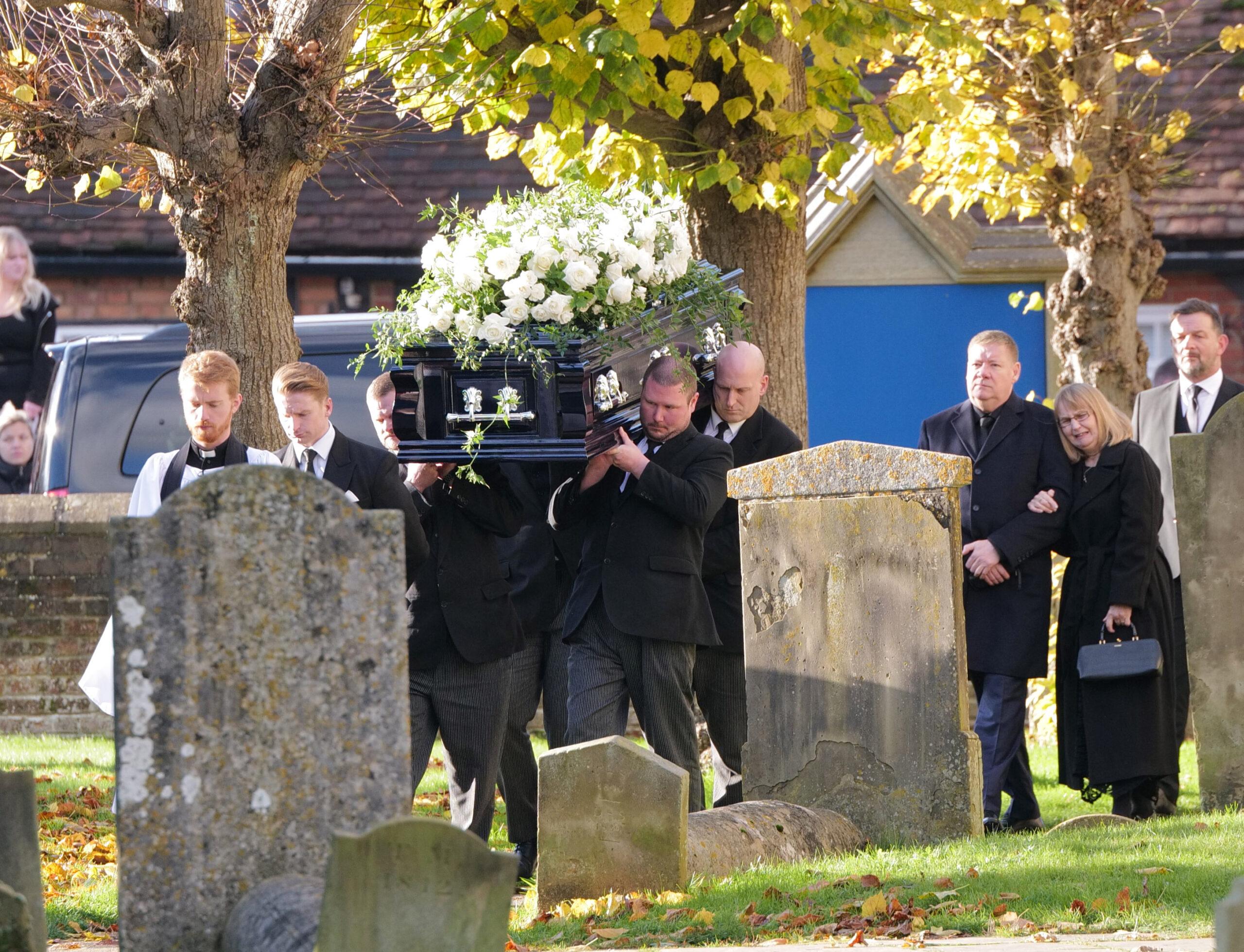 Guests arriving at Liam Payne's funeral. Guest included The One Direction Band members and Simon Cowell